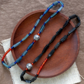 Ancient Roman Glass Double-Wrap Bracelet with Agate & S925 Silver – The Chronos