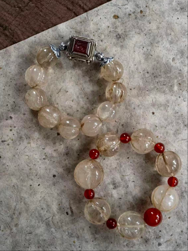 The Stillness Stone | White Agate Bracelet